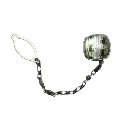 タイタックピン ハンミョウ 紫 ハンドメイド TAMARUSAN