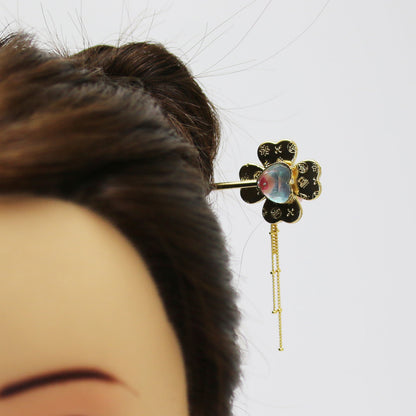 着せ替えかんざし 花 ピンク 水色 金 TAMARUSAN