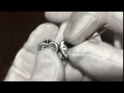 パッチン留め 森 ピンク 緑 ハート