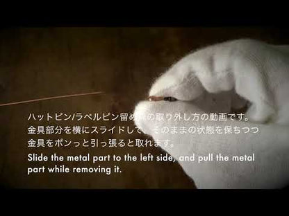 ハットピンの金具の使い方