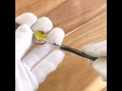 着せ替えかんざし カニ＆馬 白＆黄色 木