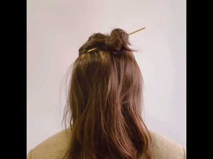 男のかんざし 真鍮 黒