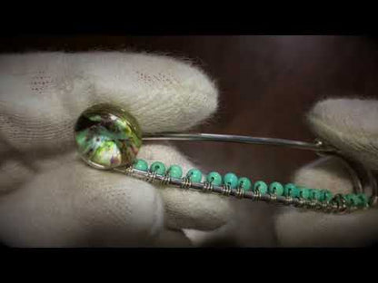 安全ピンブローチの使い方