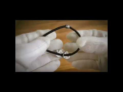 ヘアゴム 音符 水色 ハート 小ぶり