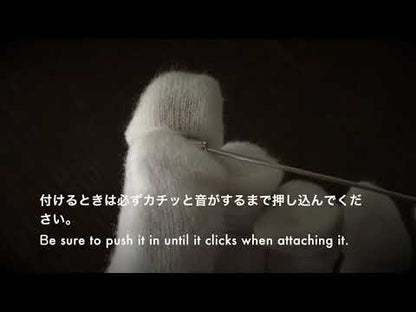 ハットピンの留め金の留め方