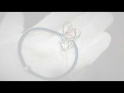 ヘアゴム 白 レモン 蝶 イラスト