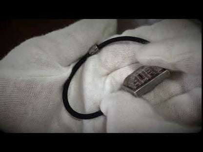 ヘアゴム ハンミョウ 四角 グレー