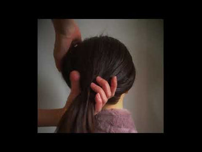 着せ替えかんざし 葉っぱ オレンジ パンジー