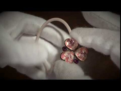 ヘアゴム 福梅 ピンク すみれ 大人