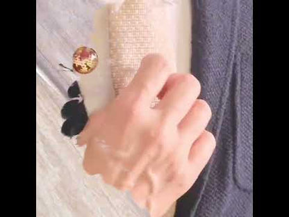 ネクタイピン 恐竜 紫 金箔入り