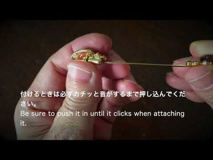 ハットピン留め具の使い方