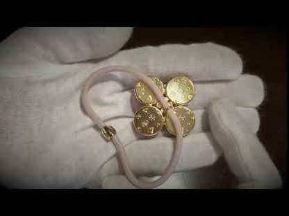 ヘアゴム 花 赤 24k 贈り物 樹脂