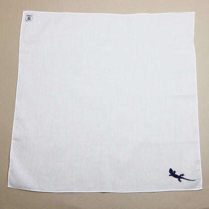 ヤモリ ハンカチ ハンドプリント TAMARUSAN