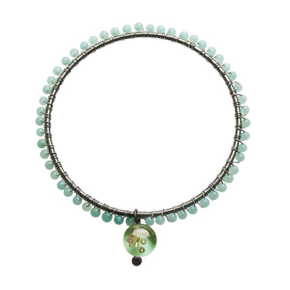 バングル アマゾナイト 水色 バングル