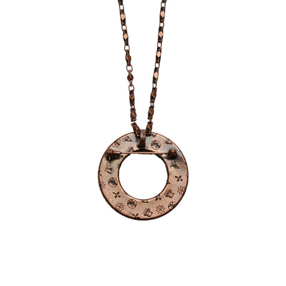 眼鏡ホルダー ブローチネックレス エメラルド色 TAMARUSAN