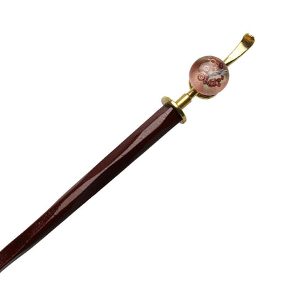 着せ替えかんざし 木製 ピンク 24金 TAMARUSAN