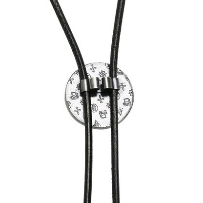 革紐ループタイ 水色 カジュアル クールビズ ループタイ