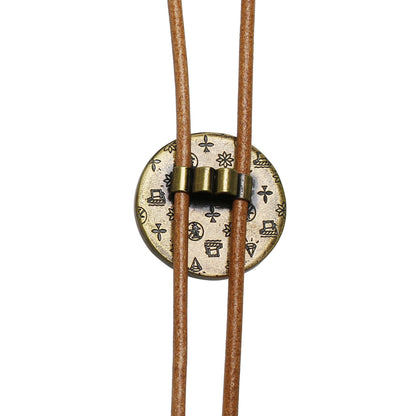 革紐ループタイ ピンク カジュアル ループタイ