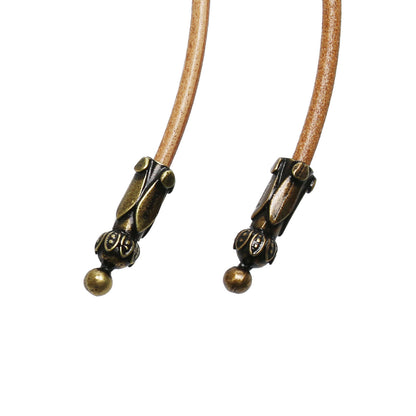 革紐ループタイ ピンク カジュアル ループタイ