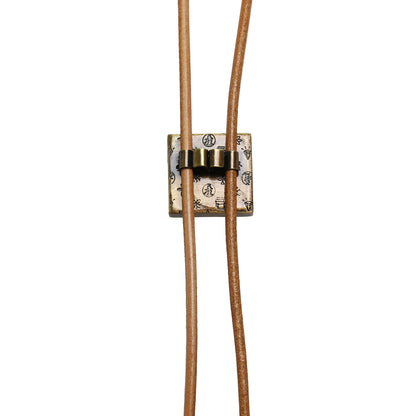 革紐ループタイ ピンク カジュアル クールビズ TAMARUSAN