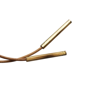 革紐ループタイ ピンク カジュアル クールビズ TAMARUSAN