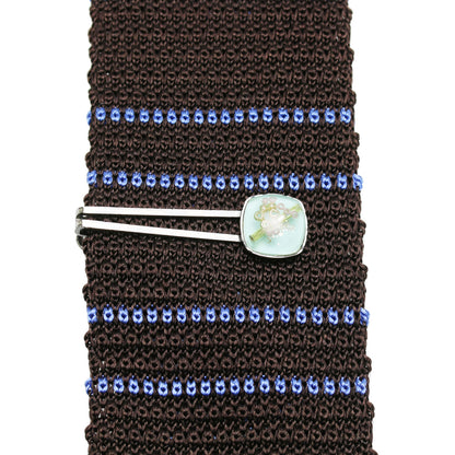 ネクタイピン 水色 ビーズ 贈り物 TAMARUSAN