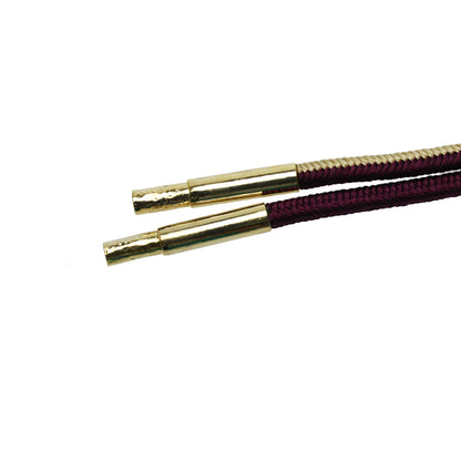 組紐ループタイ 猫 正絹 オレンジ 24k TAMARUSAN