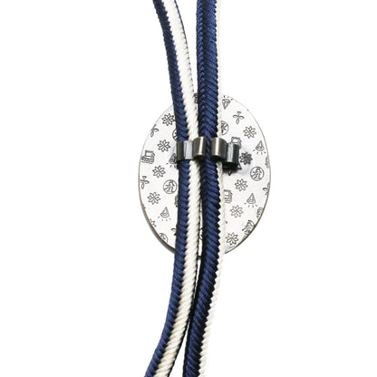 組紐ループタイ ハンミョウ 正絹 ピンク 紺 ループタイ