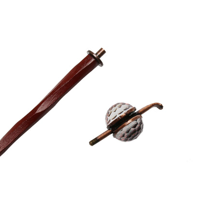 着せ替えかんざし 鹿の子 ピンク 木製 着せ替えかんざし