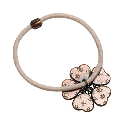 花ヘアゴム ピンク 鹿の子  和風 大人 TAMARUSAN