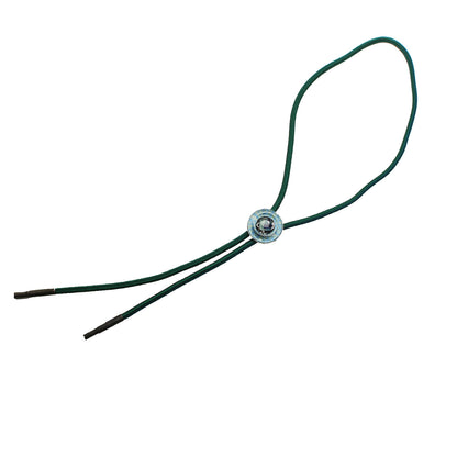 組紐ループタイ 正絹 鹿の子 水色 緑 TAMARUSAN