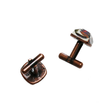 カフスボタン 紫 建築設計図 TAMARUSAN