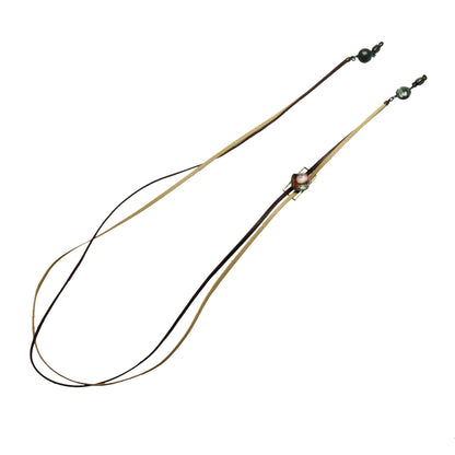 グラスコード 革紐 ベージュ 茶色 建築 設計図 TAMARUSAN