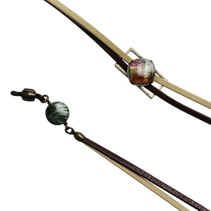 グラスコード 革紐 ベージュ 茶色 建築 設計図 TAMARUSAN