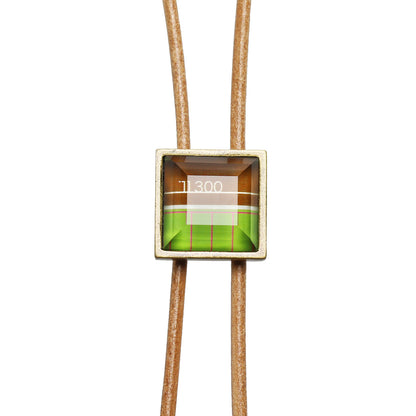 革紐ループタイ 紳士用 黄緑 建築 設計図 TAMARUSAN