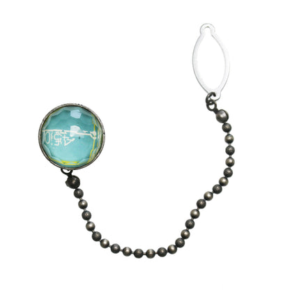 タイタックピン 建築設計柄 水色 ハンドメイド TAMARUSAN