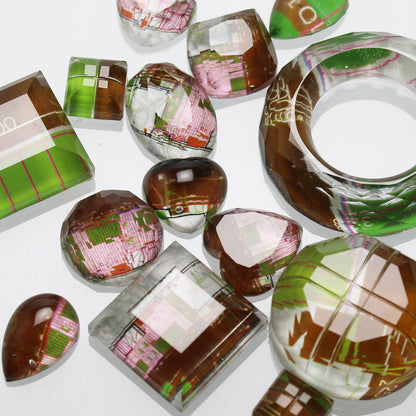 革紐ループタイ 紳士用 黄緑 建築 設計図 TAMARUSAN