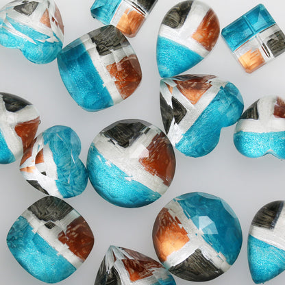 チョーカー 革紐 スモーキークォーツ ブルー TAMARUSAN