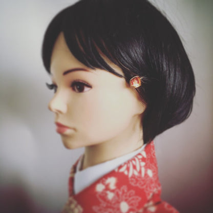 ヘアピン カニ ゴールド 赤 大人 TAMARUSAN