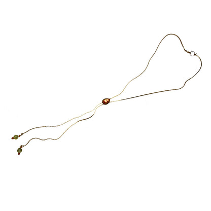 カニ ループタイ式ネックレス 赤 TAMARUSAN