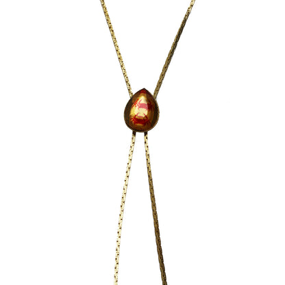 カニ ループタイ式ネックレス 赤 TAMARUSAN