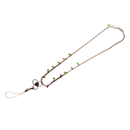 IDホルダー ネックストラップ 赤 カニ TAMARUSAN