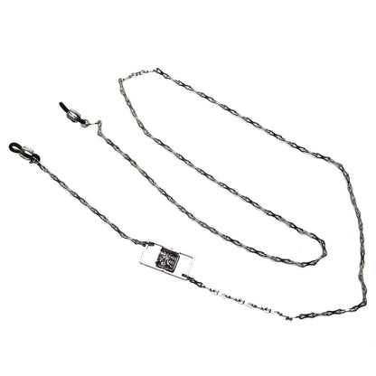 眼鏡チェーン メンズ 紺色 鱗 レジン TAMARUSAN