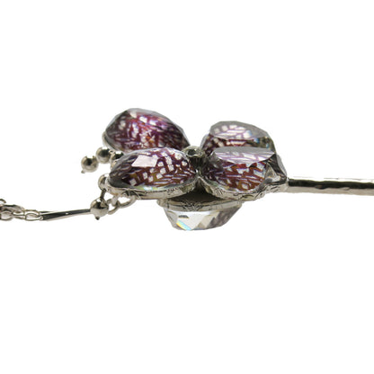 蝶 かんざし ヘリンボーン 紺 TAMARUSAN