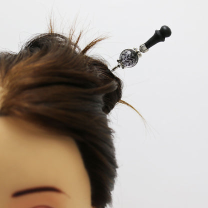 着せ替えかんざし ヘリンボーン 木 紺 TAMARUSAN