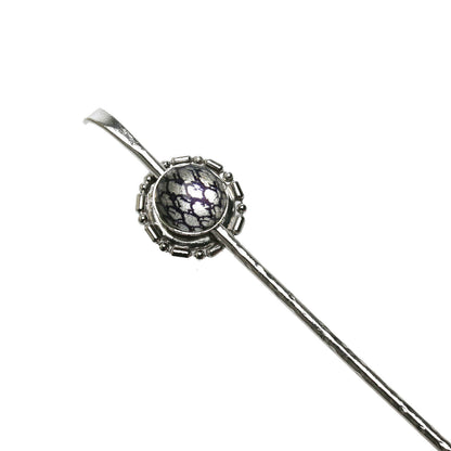 一本挿し かんざし 鱗柄 紺 TAMARUSAN