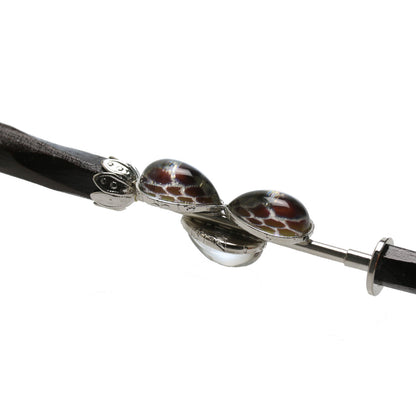 木製かんざし 着せ替え 鱗 紺 着せ替えかんざし