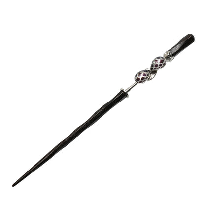 木製かんざし 着せ替え 鱗 紺 着せ替えかんざし ヘッドと軸セット