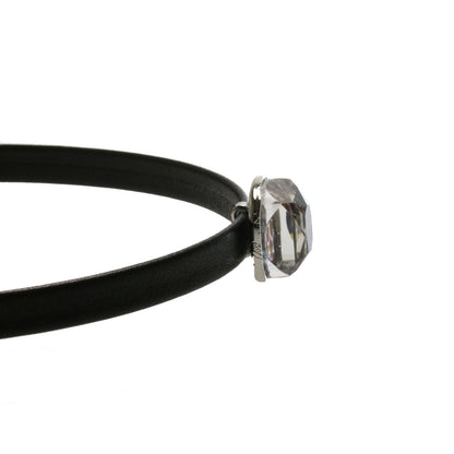 チョーカー 革紐 鱗 紺 銀ラメ シンプル TAMARUSAN