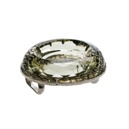 帯留 鱗 銀 紺 ドーナツ TAMARUSAN